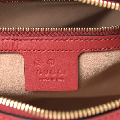 Gucci GG Supreme Monogram Blooms Small Boston Beige Blue Navy Hibiscus Red 6 of 10