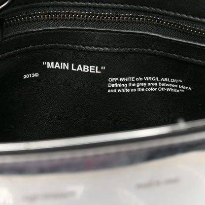 Off-White Patent Mirror Binder Clip Bag Silver 5 of 11