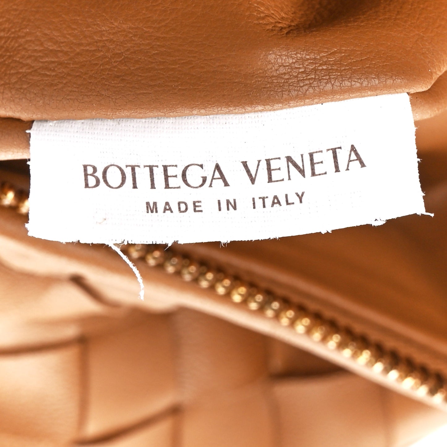 Nappa Intrecciato Teen Jodie Hobo Caramel