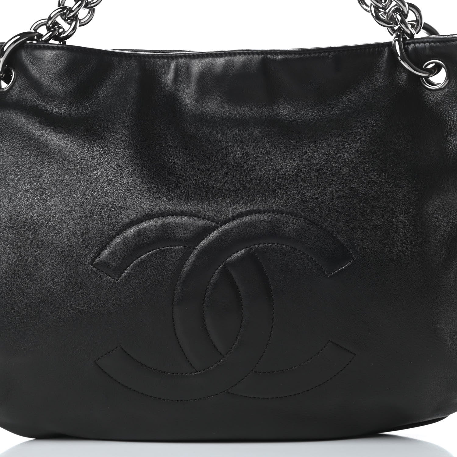 Chanel Lambskin Soft and Chain Small Hobo Black 8 of 11