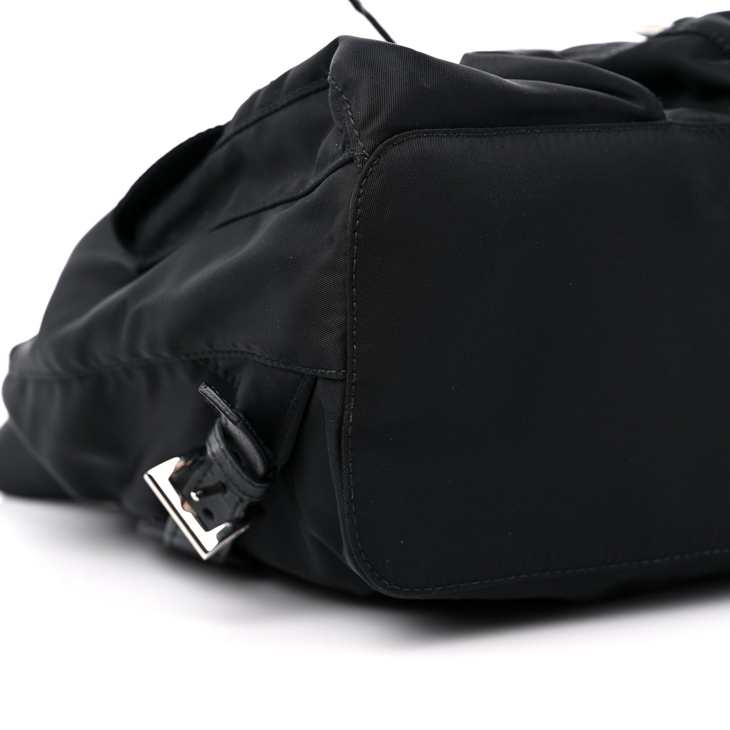 Tessuto Nylon Saffiano Small Backpack Black