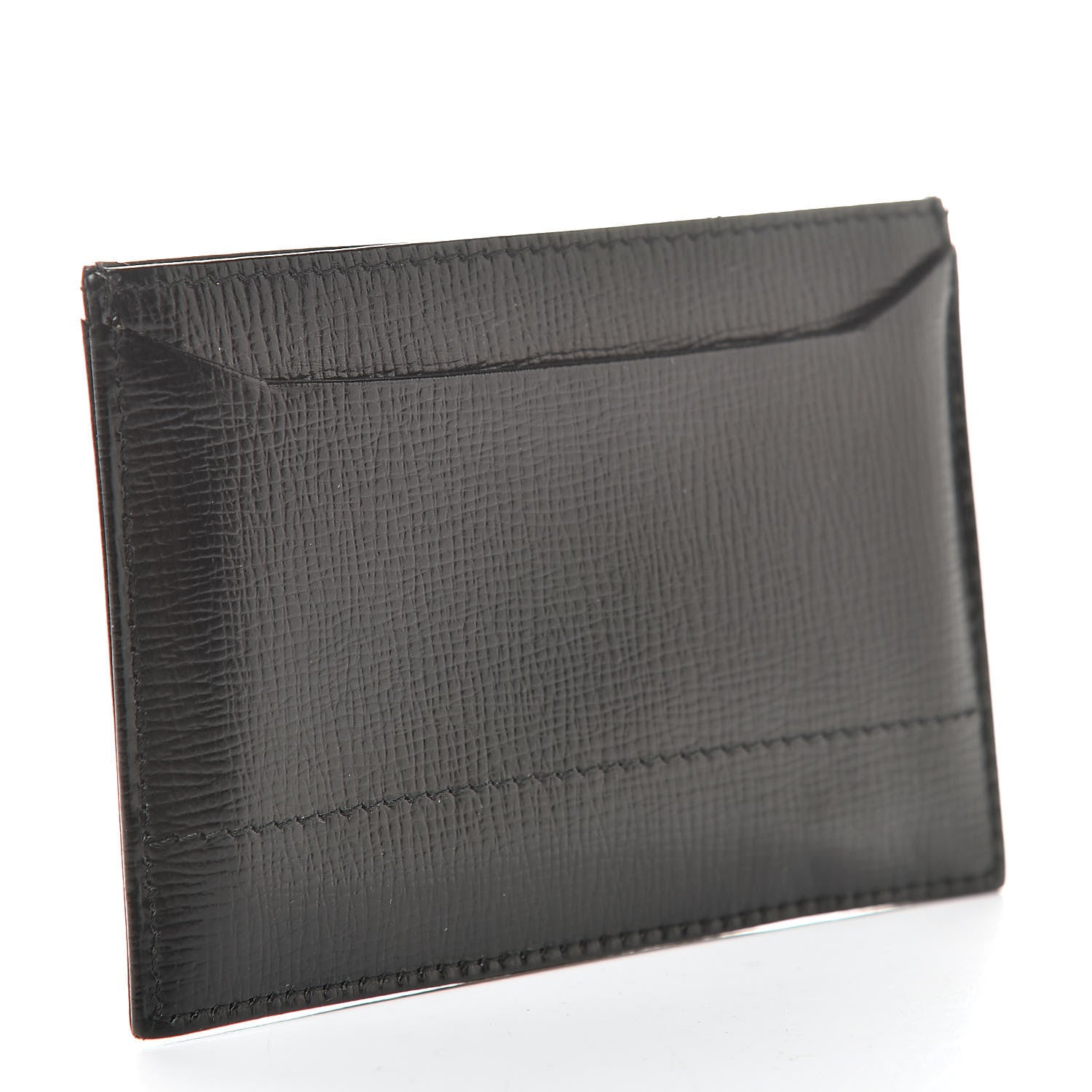 Prada Spazzolato Frame Card Holder Black 3 of 9