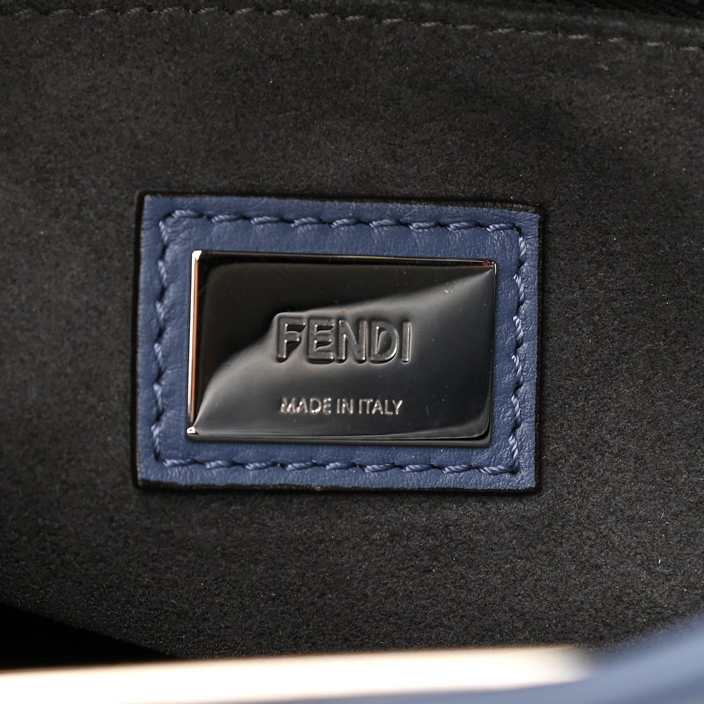 Calfskin Medium Peekaboo Iconic Satchel Blue