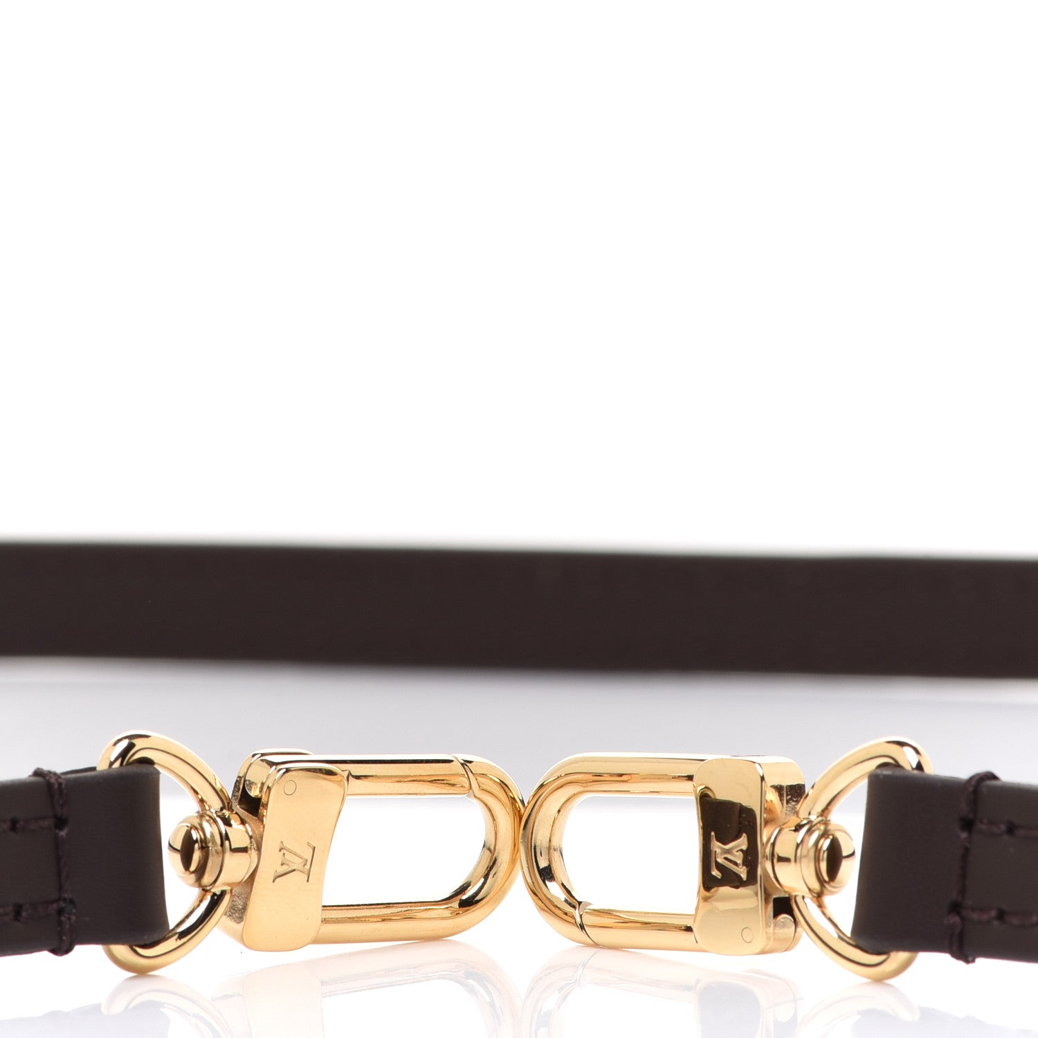 Louis Vuitton Calfskin Alma BB Shoulder Strap Brown 3 of 3