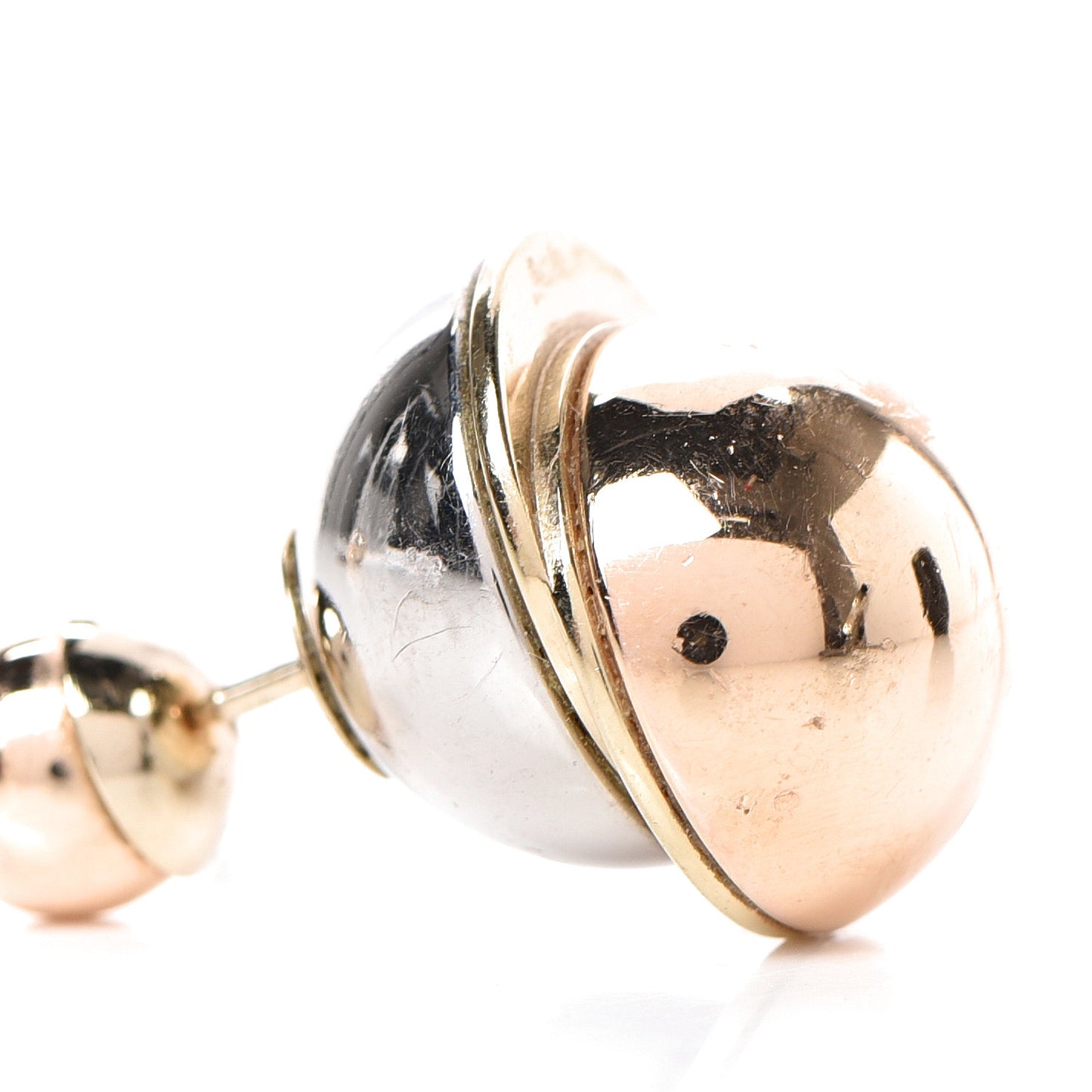 Mise En Dior Tribal Earrings Rose Gold Silver