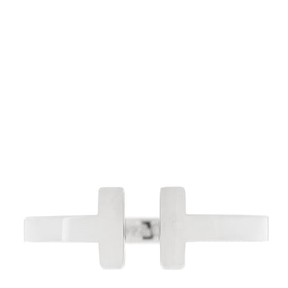 Tiffany Sterling Silver T Square Ring 57 8 1 of 4
