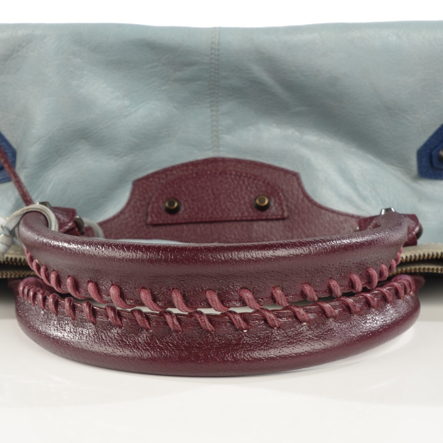 Balenciaga Agneau Boarskin Tri-Color Classic Hardware Work Ciel 8 of 8