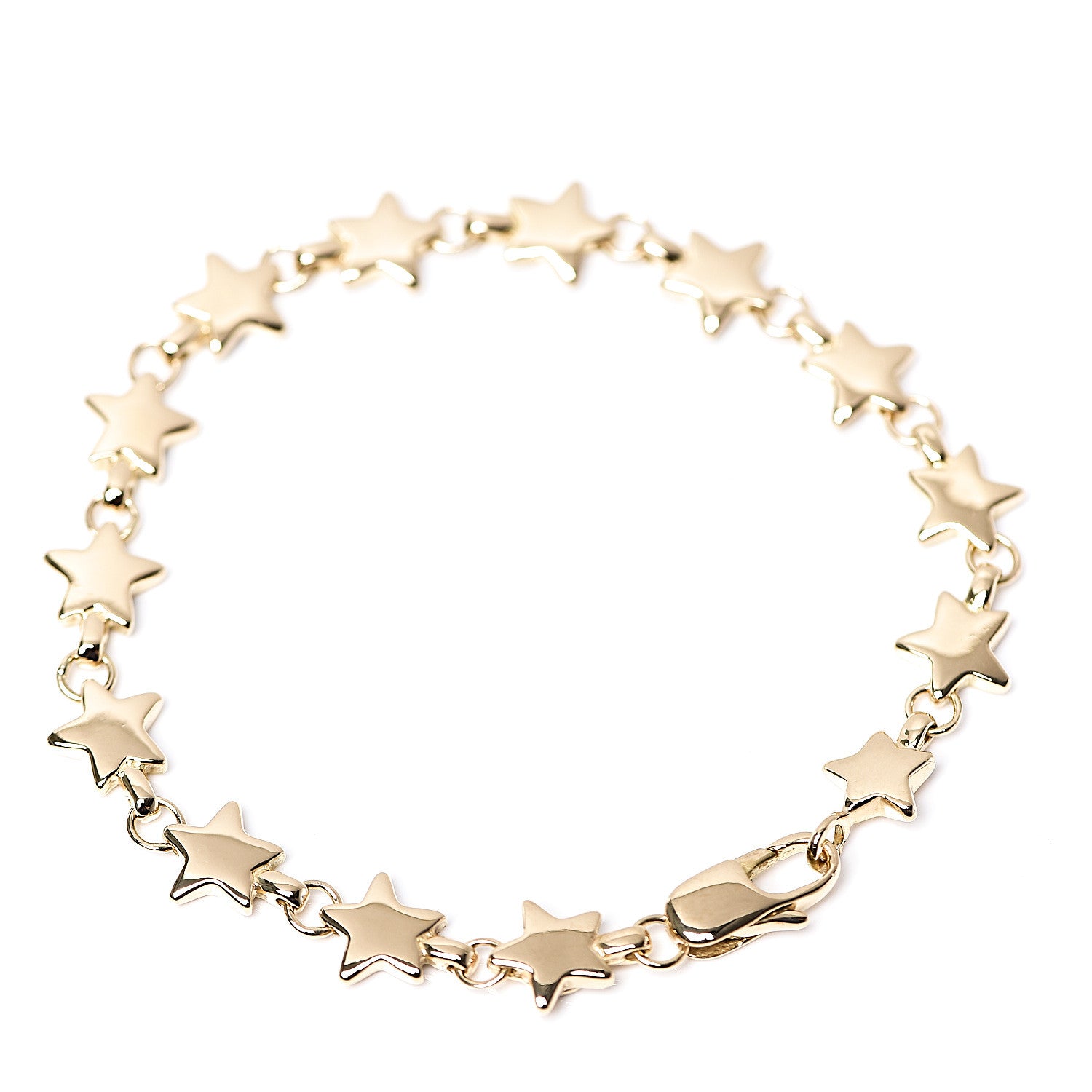 Tiffany 18K Yellow Gold Chain of Stars Bracelet 2 of 4