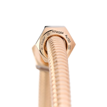 Cartier 18K Pink Gold Diamond Ecrou de Cartier Bracelet 20 3 of 4