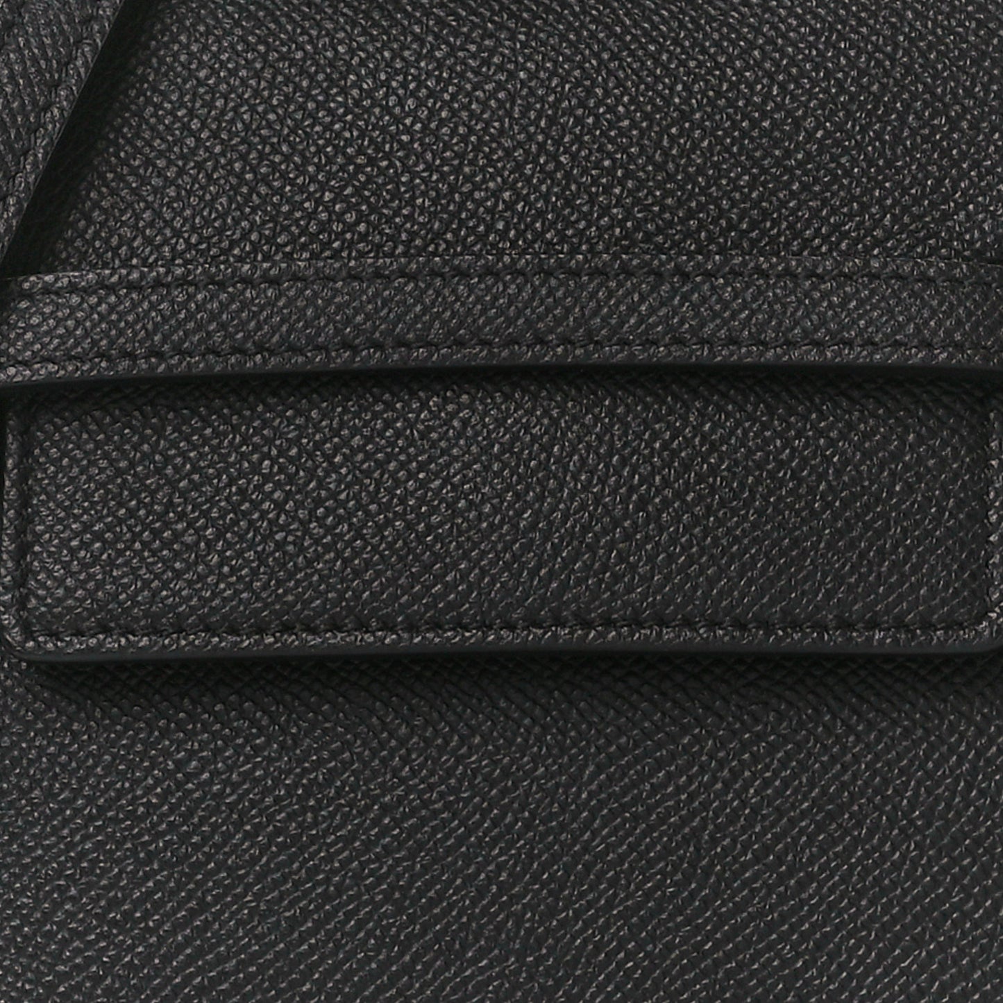 Grained Calfskin Nano Belt Bag Black