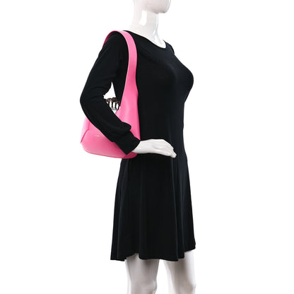Alexander McQueen Smooth Calfskin Jeweled Hobo Bag Fluo Pink 2 of 14