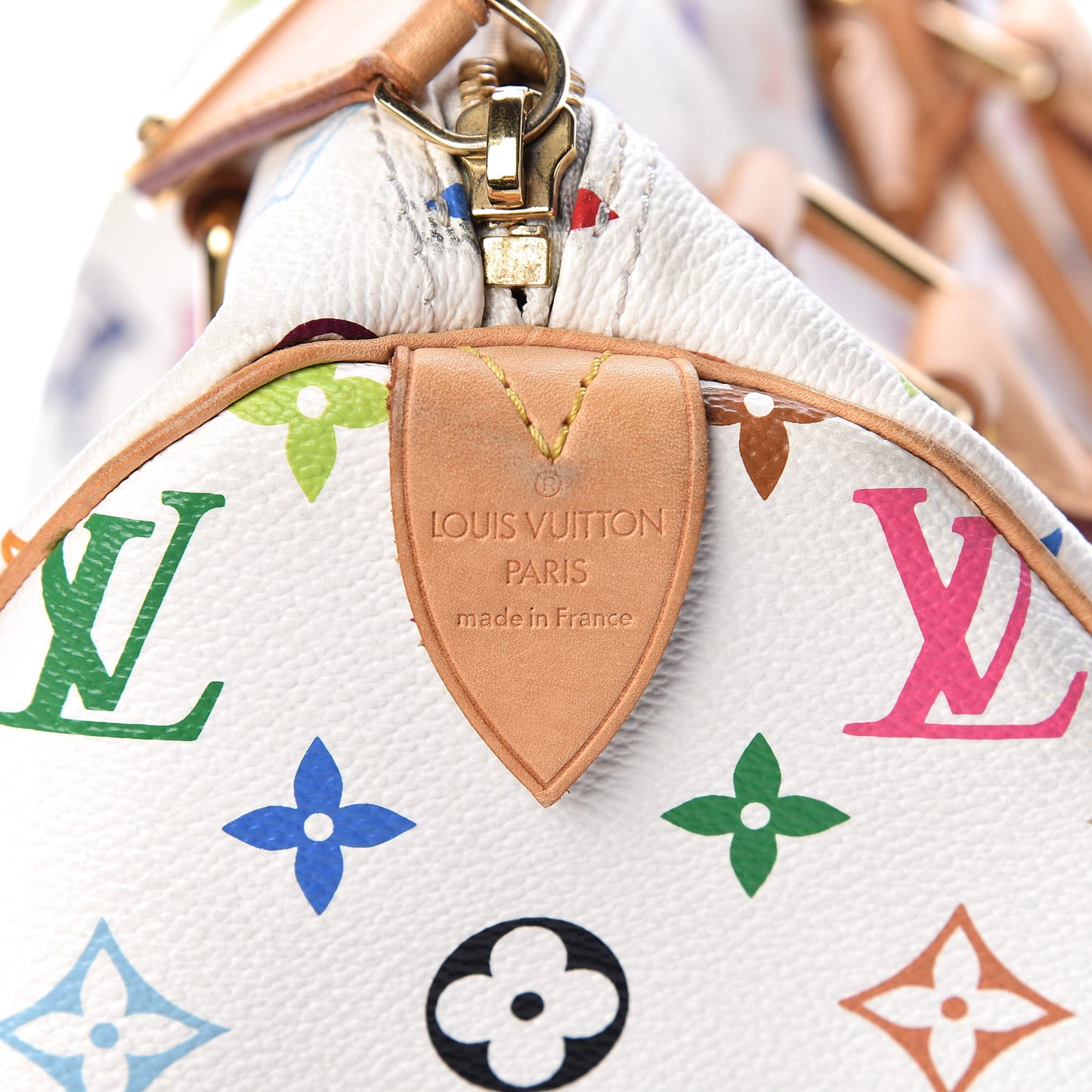 Monogram Multicolor Speedy 30 White