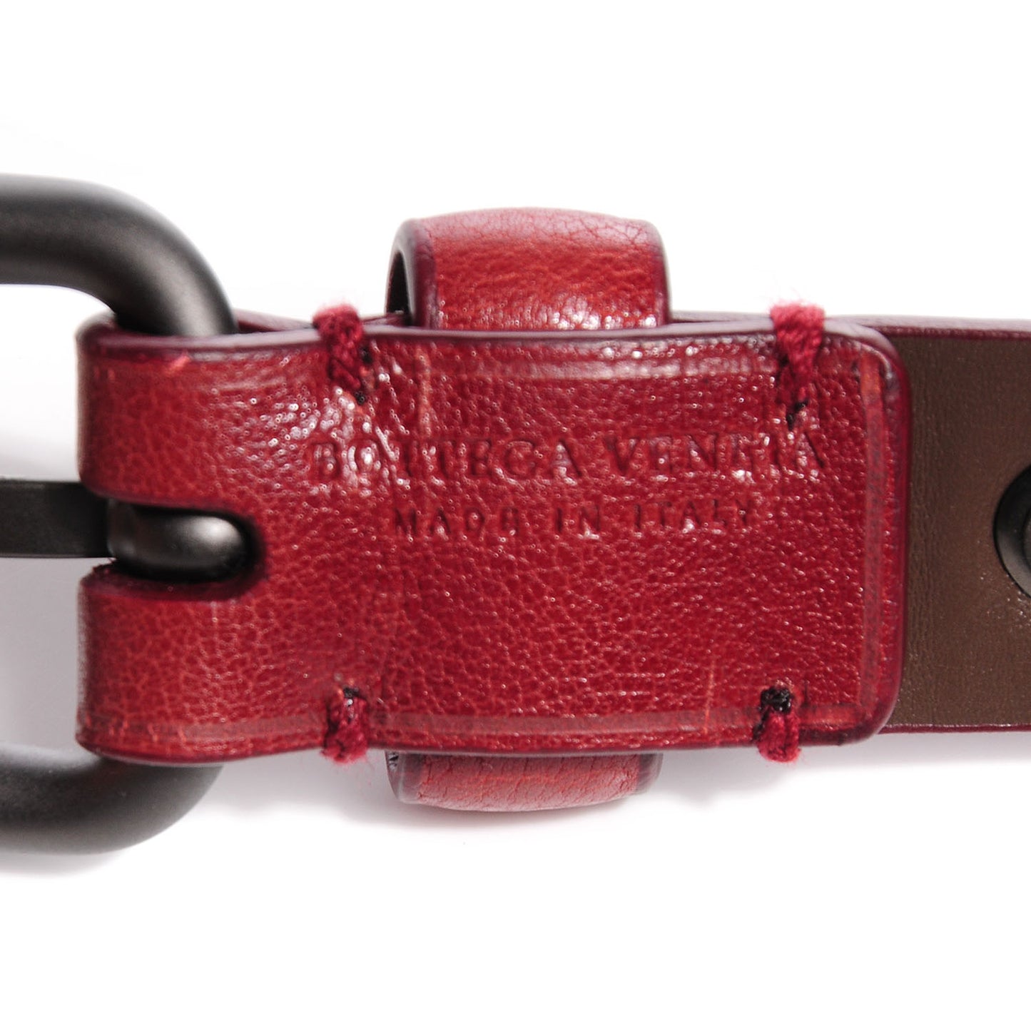 Leather Belt Red