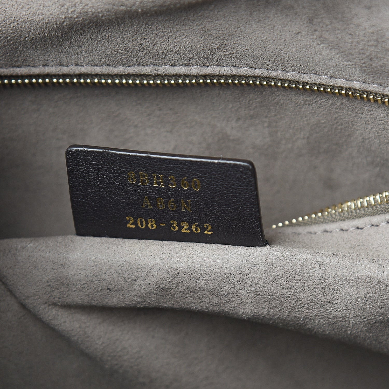 Fendi Glazed Fabric Vitello Century Plexiglass FF 1974 Stamp Patch Medium Runaway Shopper Tote Mogano Panna Black 6 of 9