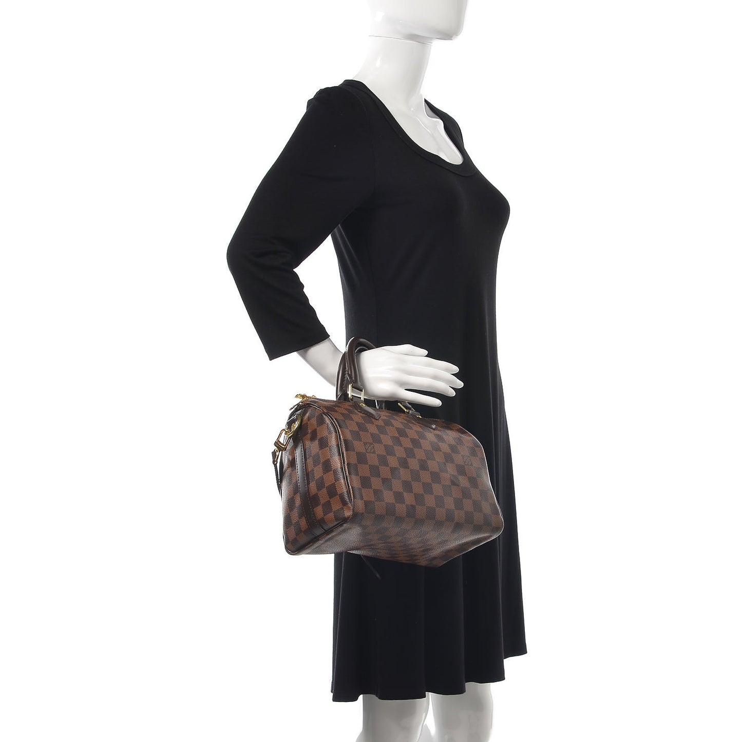 Damier Ebene Speedy Bandouliere 25