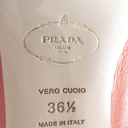 Prada Buffalo Stone Tiger Eye Flats 36.5 Papaya 7 of 8