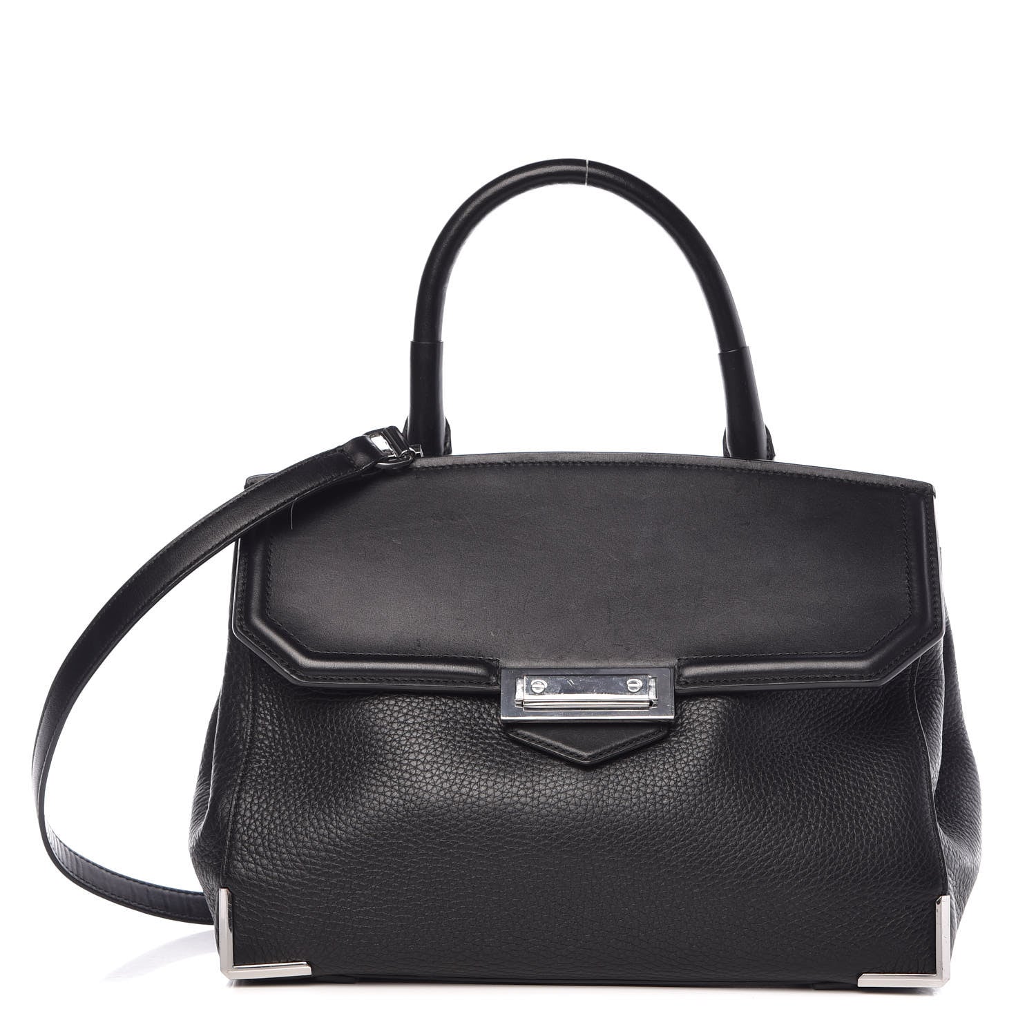 Alexander Wang Calfskin Large Marion Black Silver Hardware 1 of 11