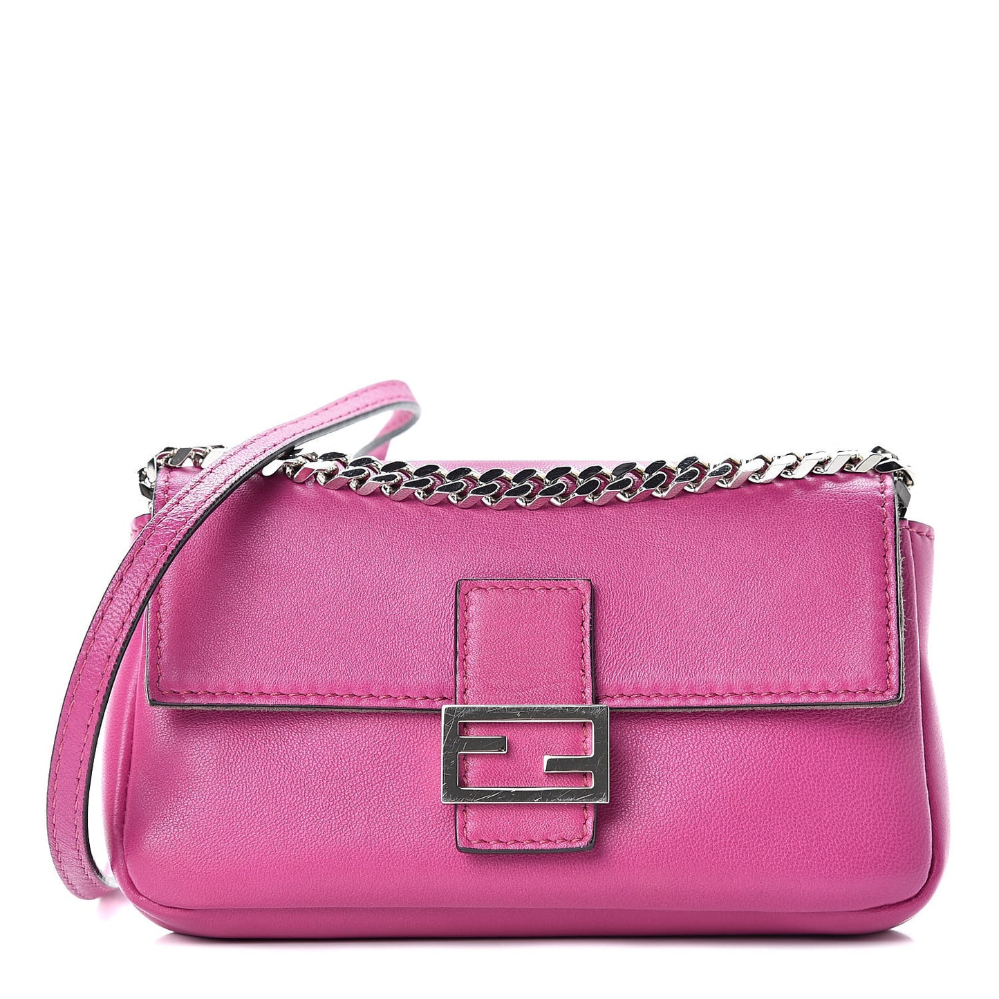 Shiny Nappa Micro Baguette Magenta