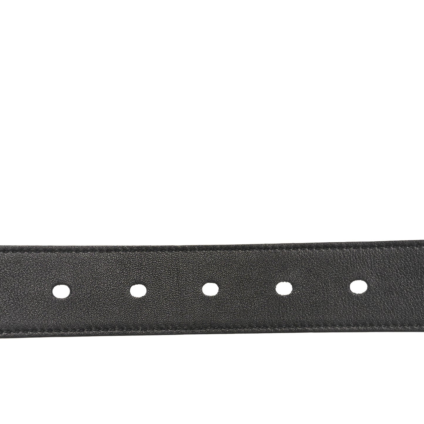 Calfskin Crocodile Embossed Monogram Square Buckle Belt 75 30 Black