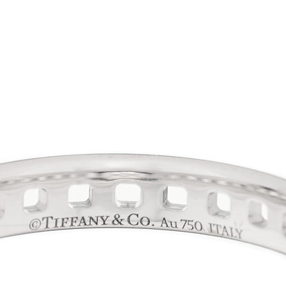 Tiffany 18K White Gold Narrow T True Band Ring 55 7.25 4 of 4