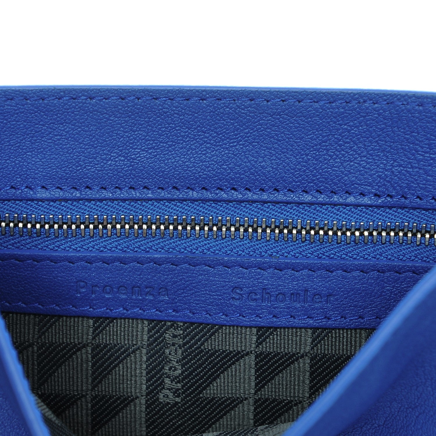 Proenza Schouler Lambskin PS1 Mini Pouch Messenger Memphis Blue 6 of 8