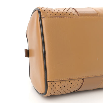 Prada Vitello Drive Perforated Bowling Bag Naturale 6 of 9
