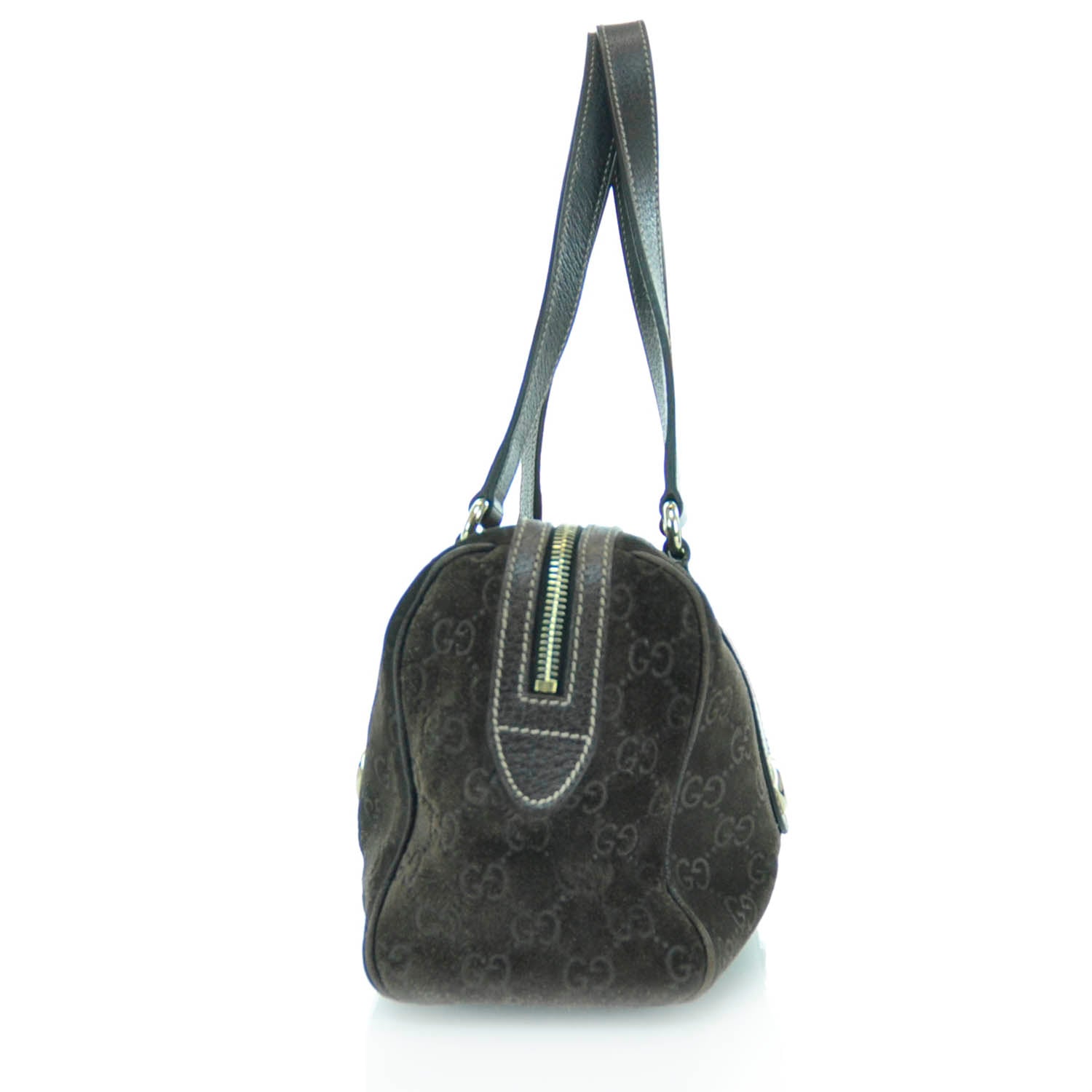 Gucci Guccissima Suede Charmy Small Boston Brown 5 of 12
