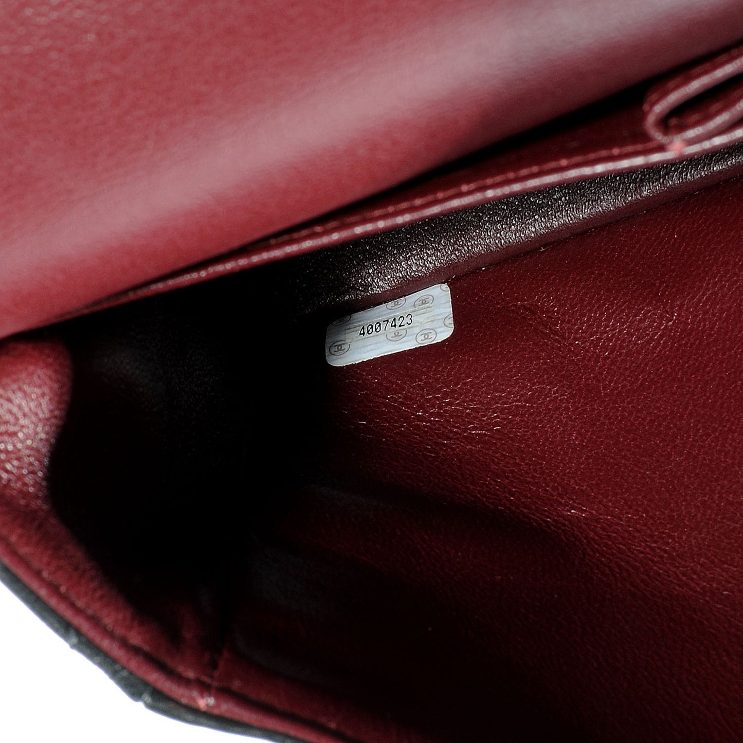 Lambskin Medium Double Flap Black