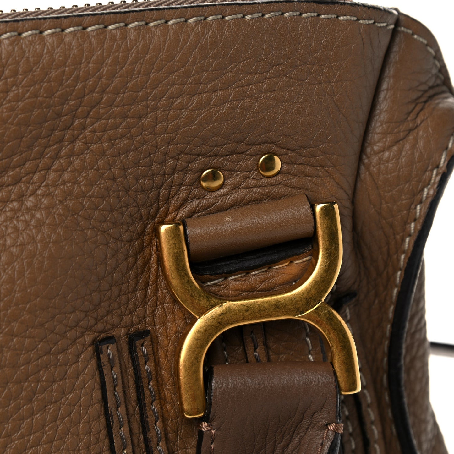Calfskin Medium Marcie Satchel Nut