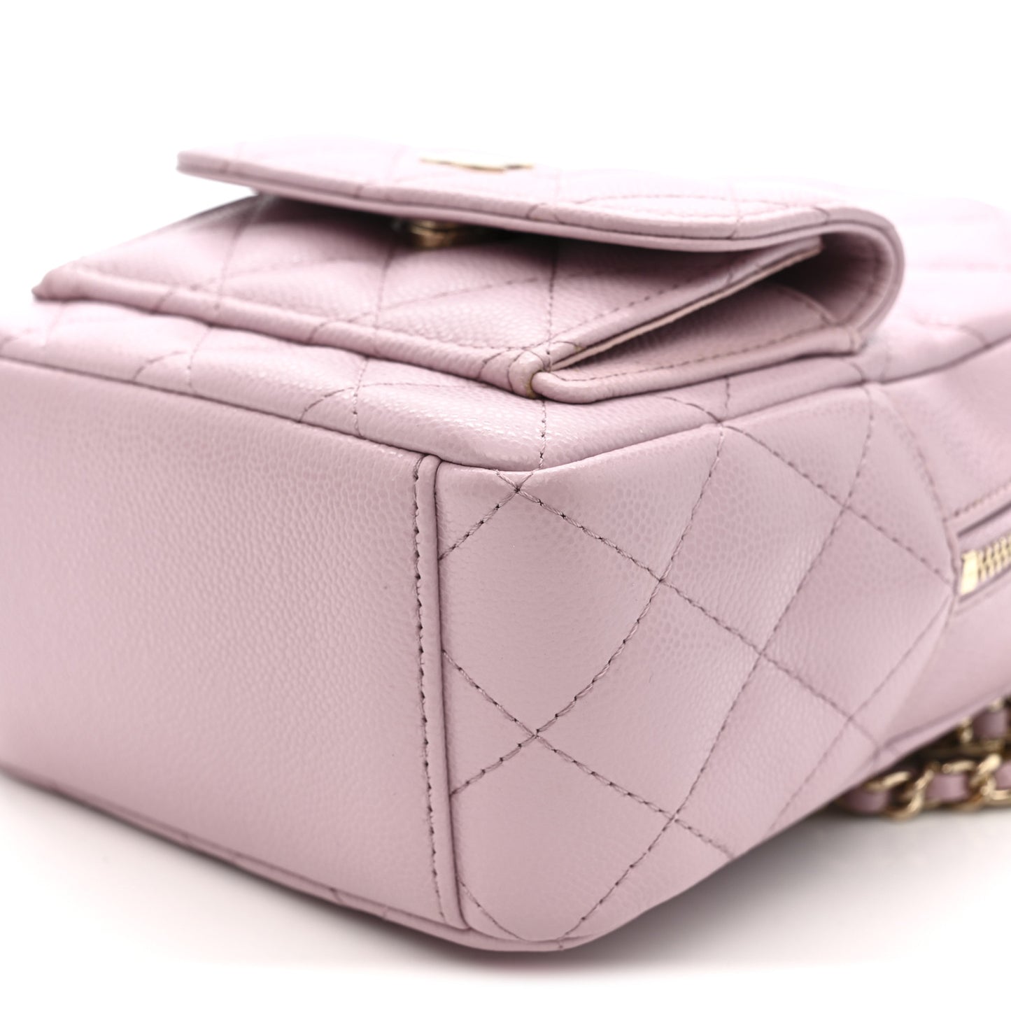 Caviar Quilted CC Mini Classic Backpack Light Pink