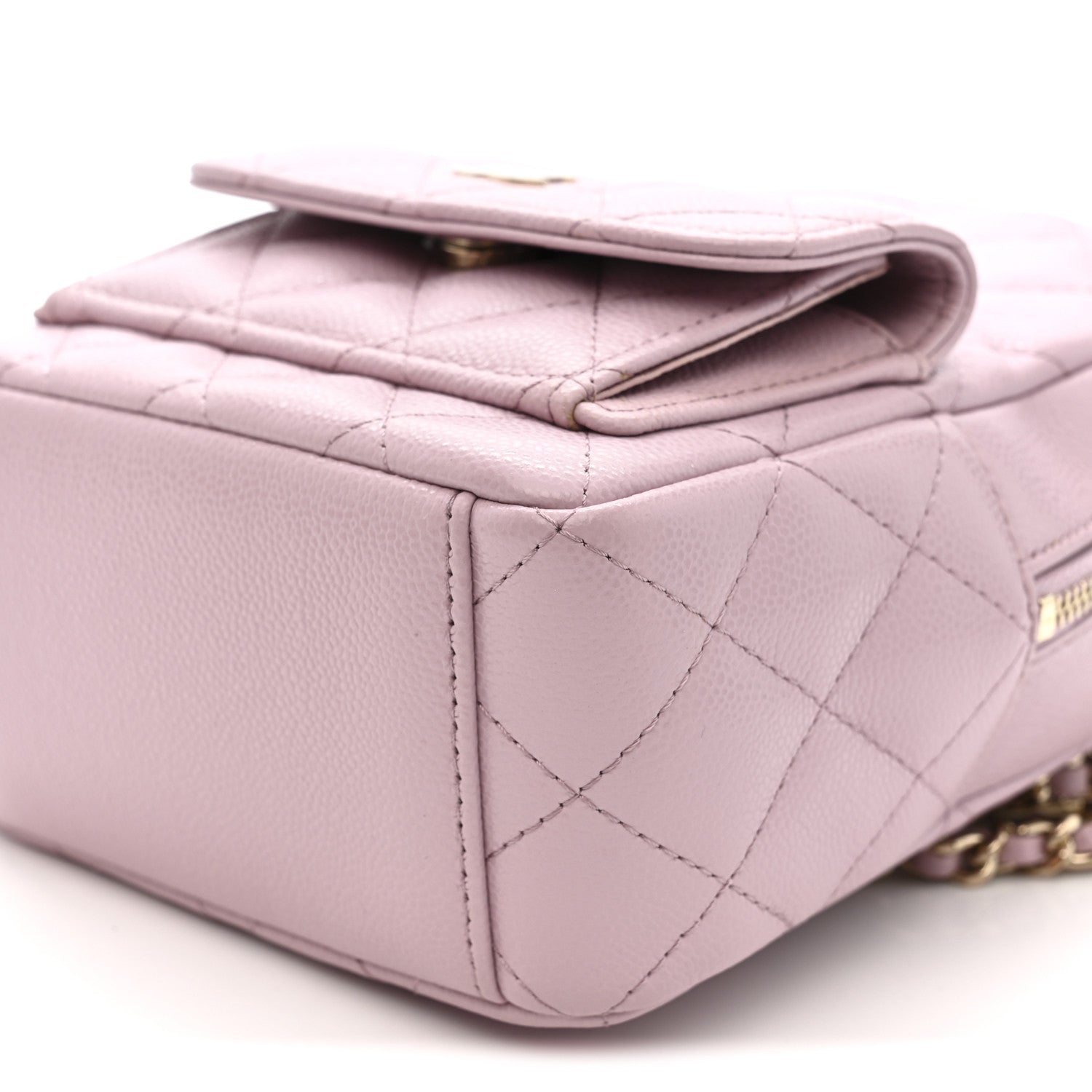 Chanel Caviar Quilted CC Mini Classic Backpack Light Pink 10 of 11