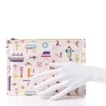 Hermes Canvas Petit Chalutier Case Grenadine 2 of 7