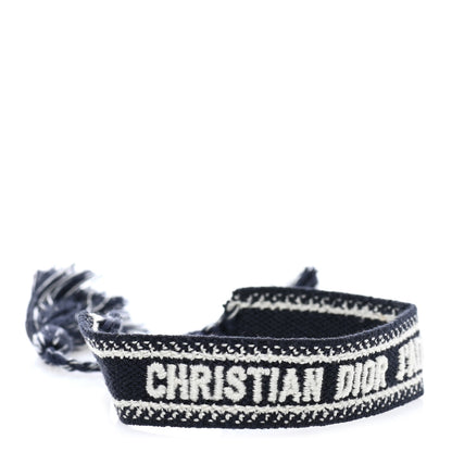 Christian Dior Woven Cotton J'Adior Friendship Bracelet Navy 1 of 3
