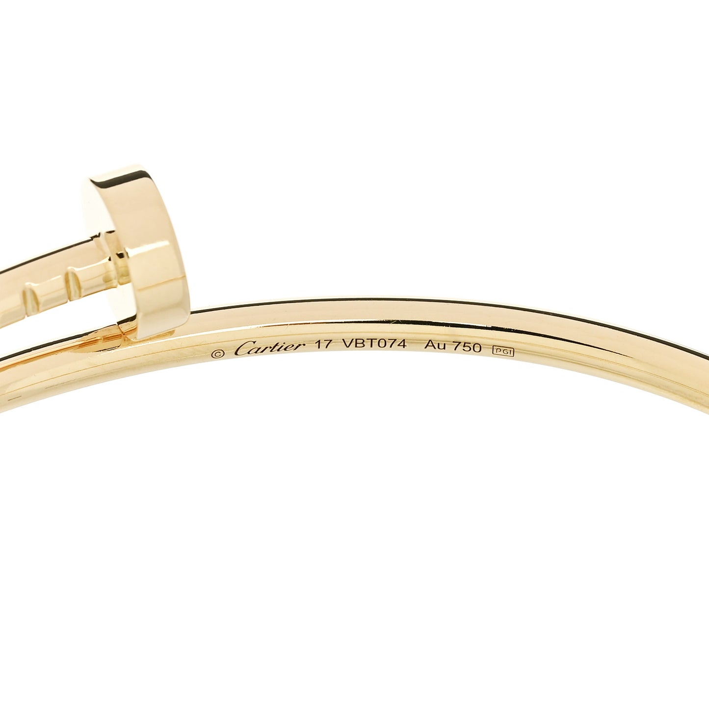 18K Yellow Gold Small Juste Un Clou Bracelet 17