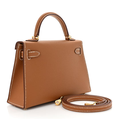 Hermes Epsom Mini Kelly Sellier 20 Gold 3 of 11