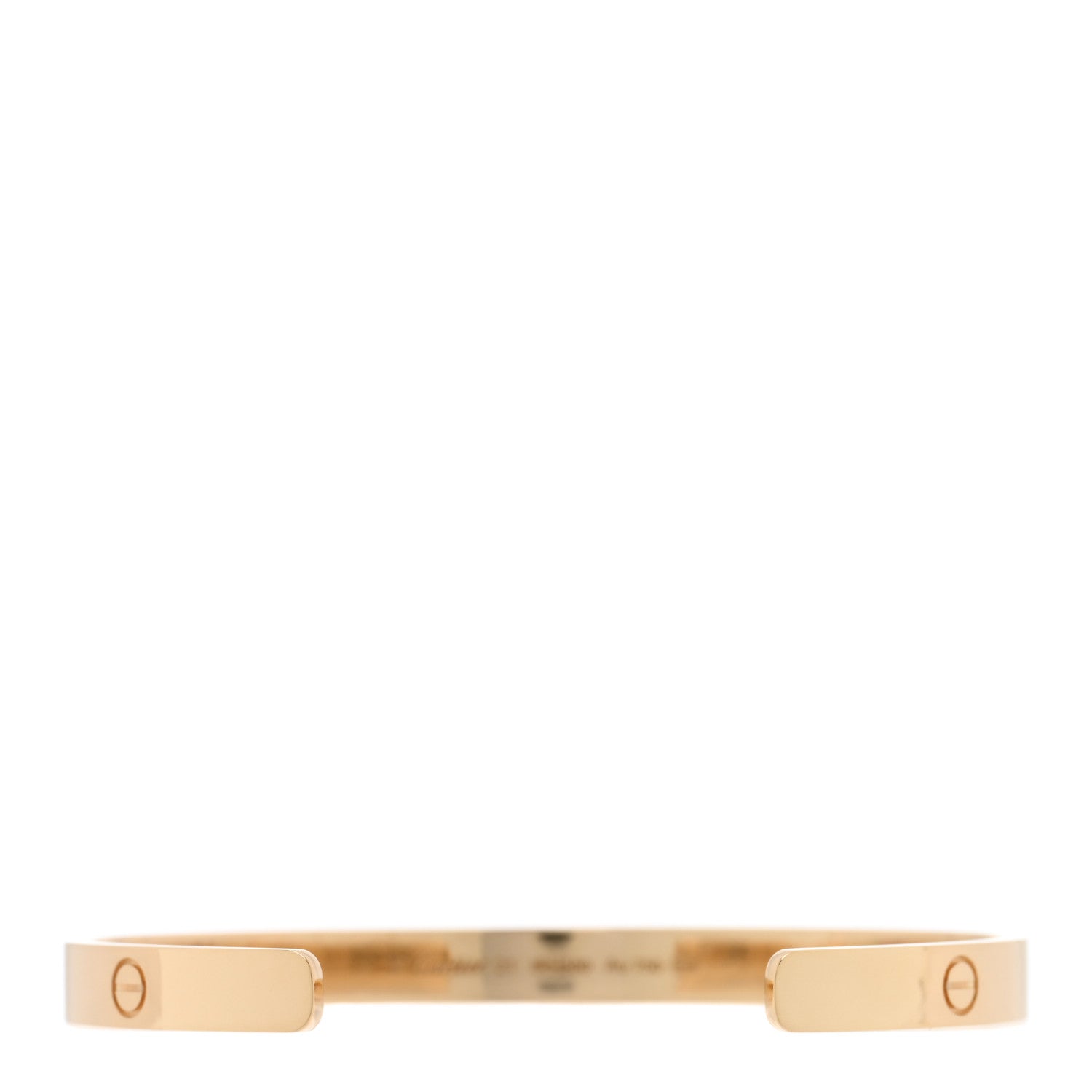 Cartier 18K Yellow Gold LOVE Cuff Bracelet 21 2 of 4