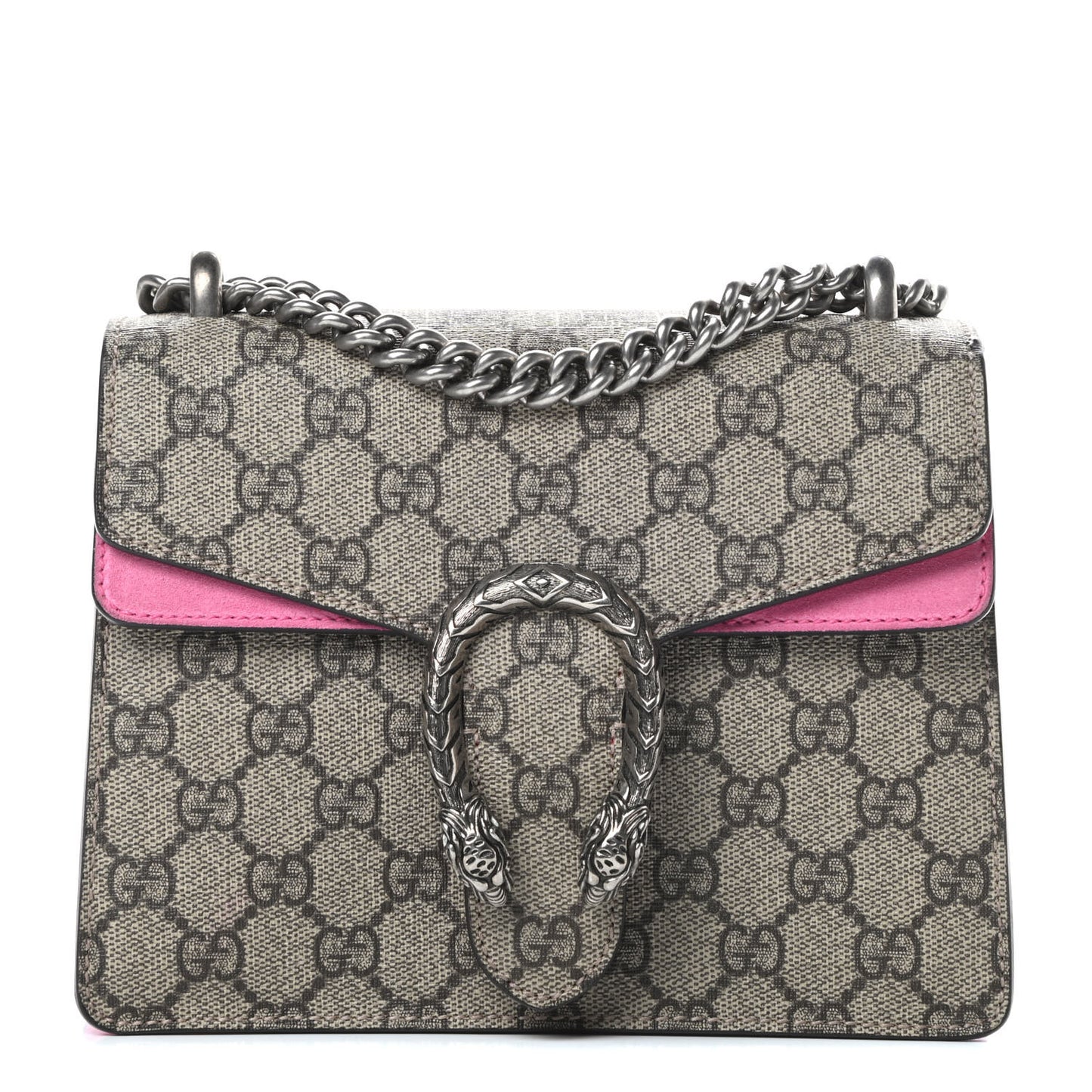 GG Supreme Monogram Mini Dionysus Shoulder Bag Pink