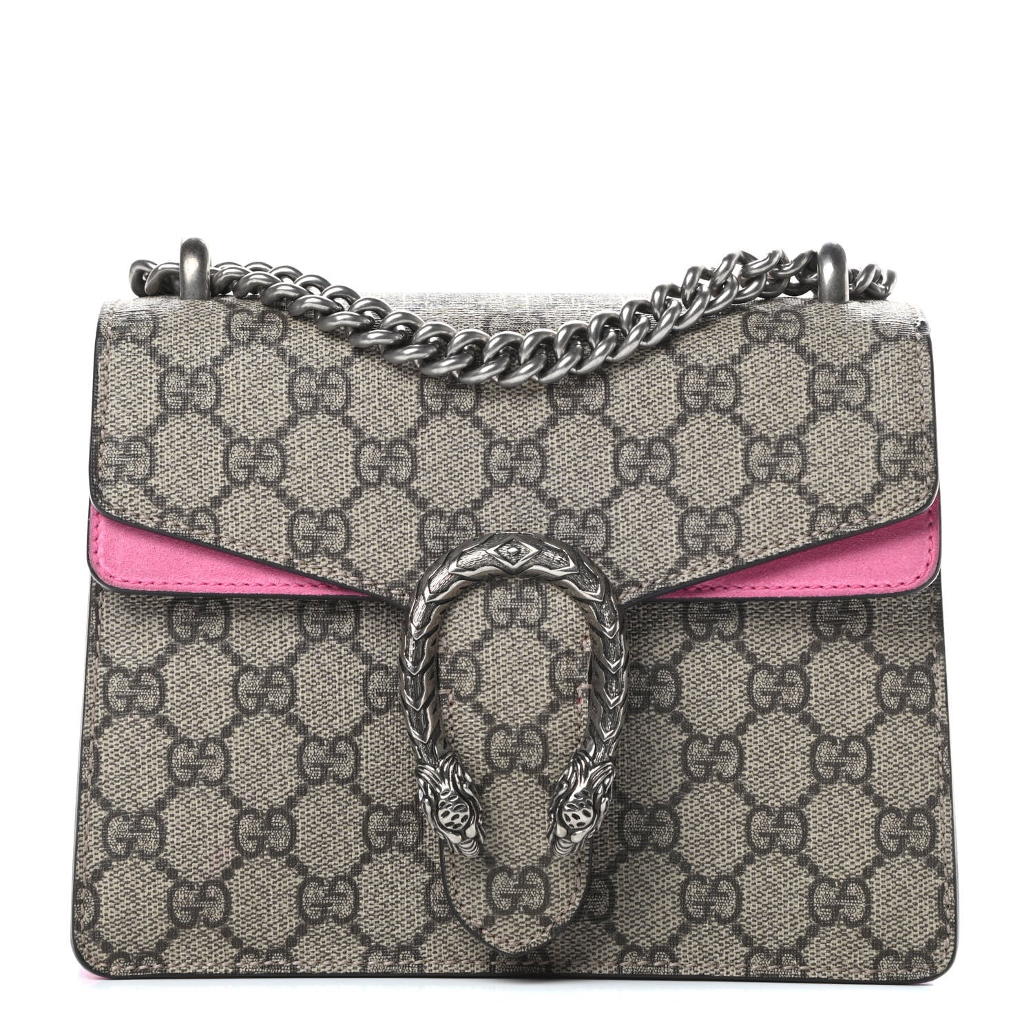 Gucci GG Supreme Monogram Mini Dionysus Shoulder Bag Pink 1 of 14
