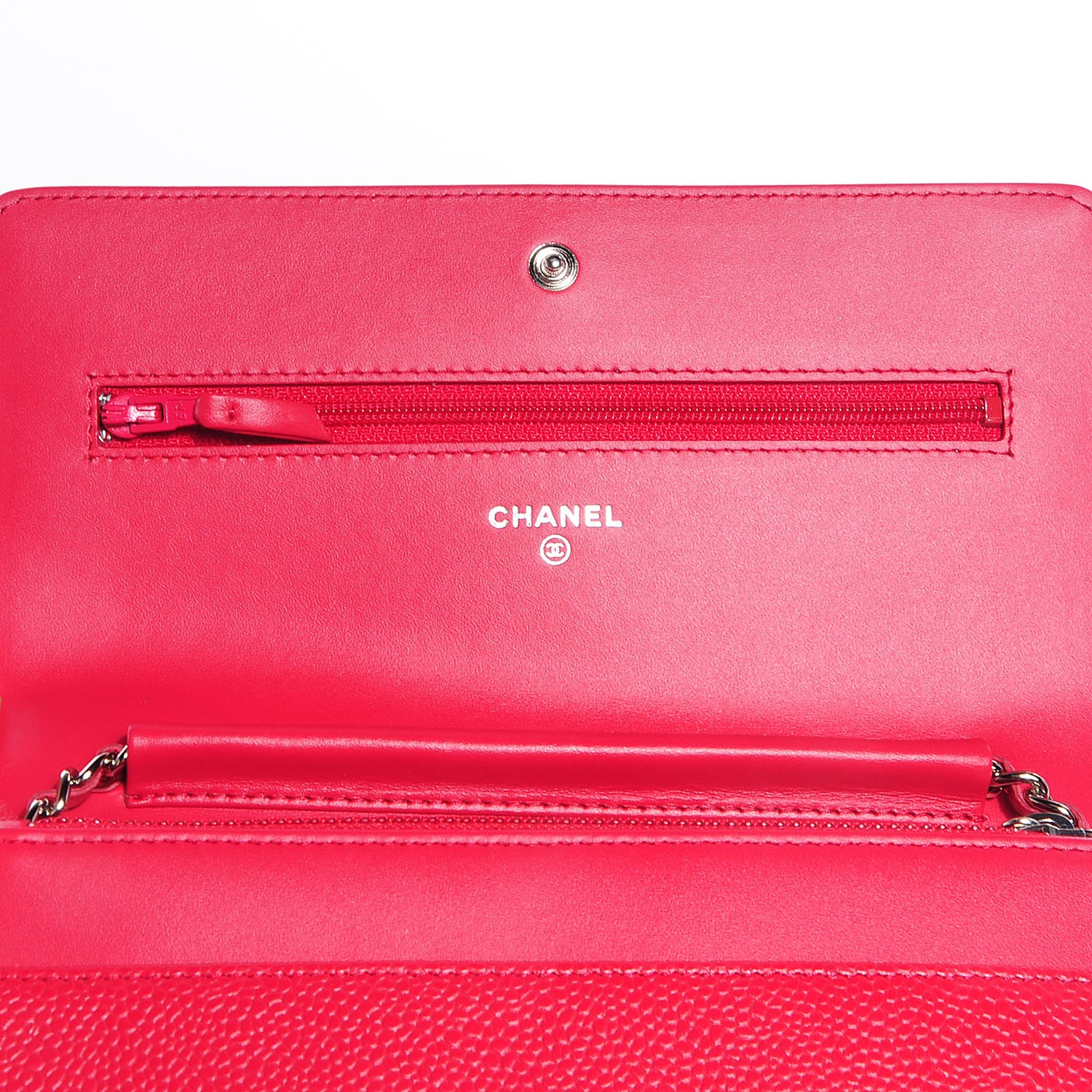 Chanel Caviar Timeless Wallet on Chain WOC Pink 6 of 8