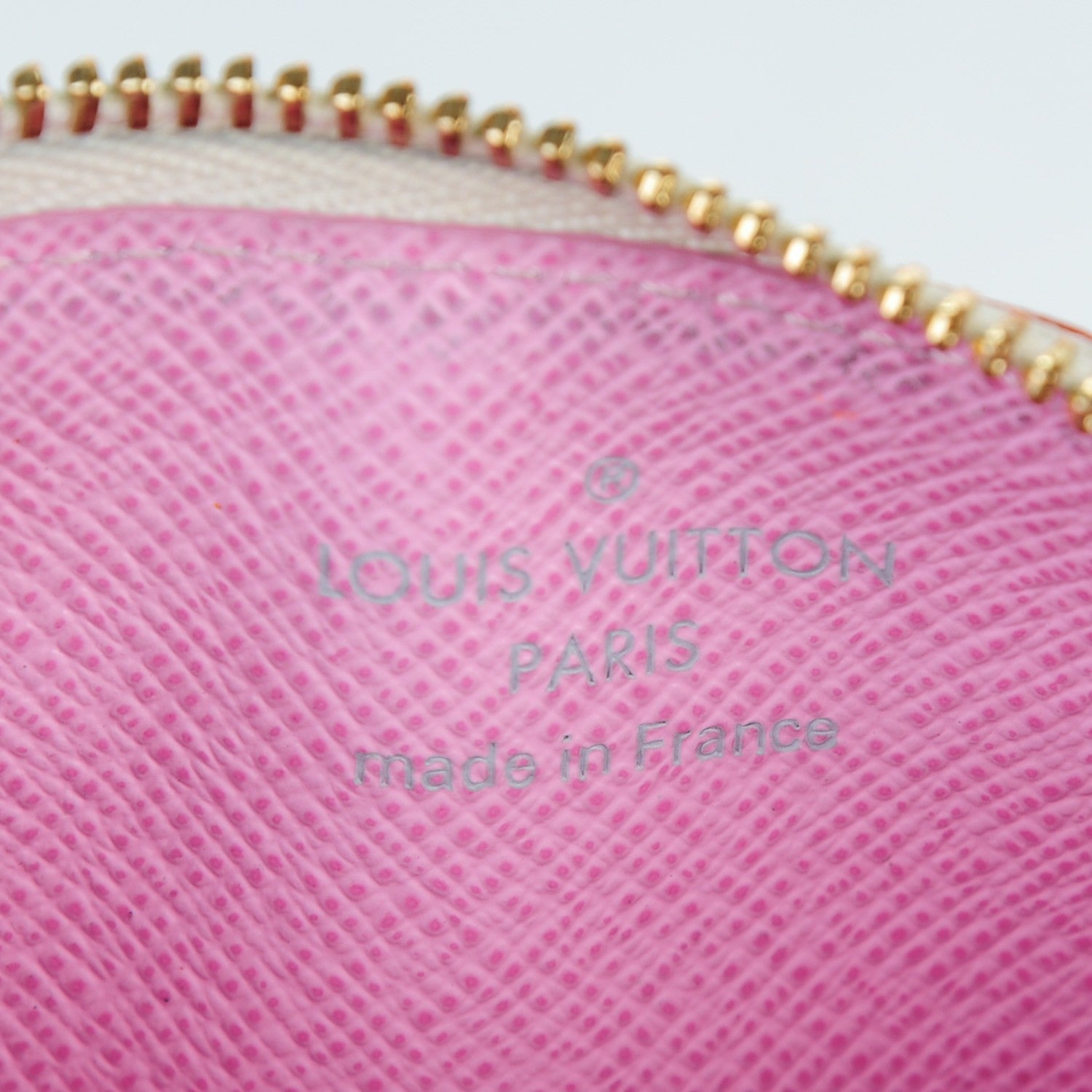 Louis Vuitton Monogram Multicolor Key Pouch White Litchi 5 of 6