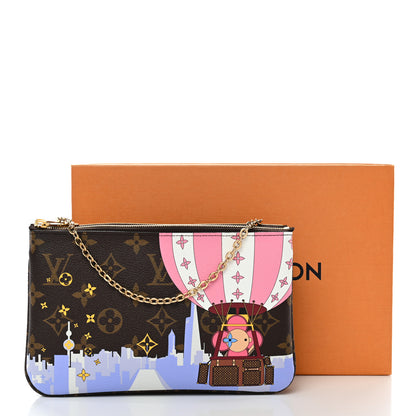 Louis Vuitton Monogram 2019 Christmas Animation Double Zip Pochette 11 of 11