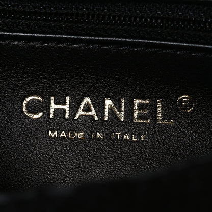 Chanel Tweed Quilted Mini Square Flap Black 6 of 10