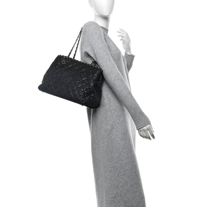 Chanel Calfskin Quilted Small Chain Me Tote Black 2 of 12