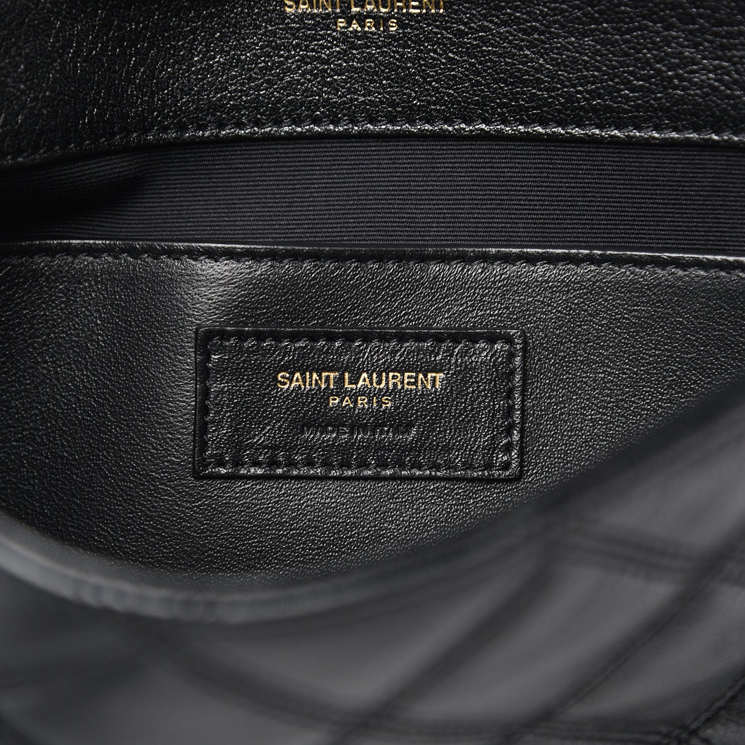 Saint Laurent Lambskin Quilted Small Becky Chain Bag Black 6 of 9