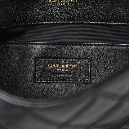Saint Laurent Lambskin Quilted Small Becky Chain Bag Black 6 of 9