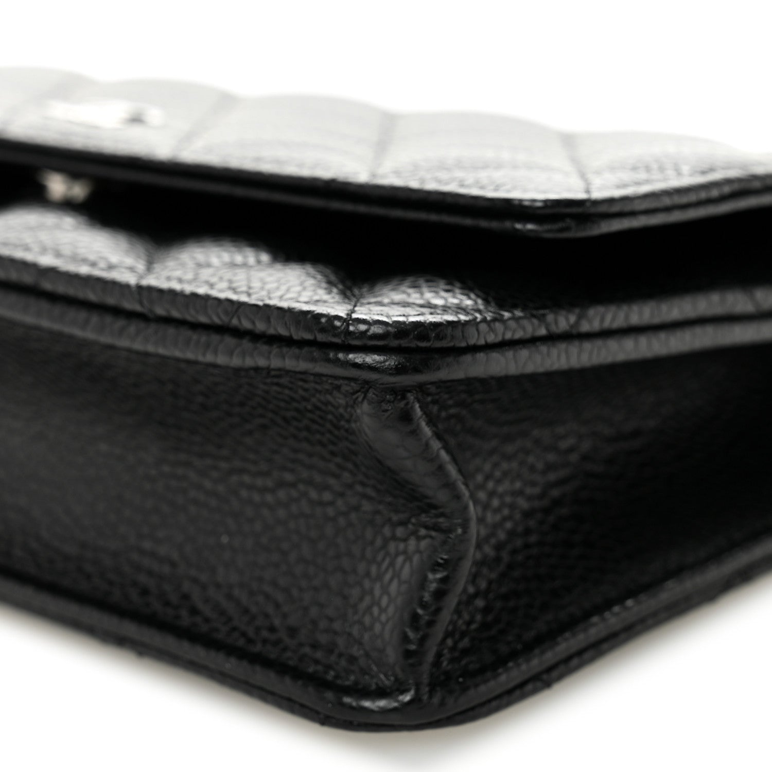 Chanel Caviar Quilted Wallet on Chain WOC Black 11 of 12