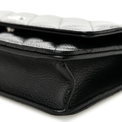 Chanel Caviar Quilted Wallet on Chain WOC Black 11 of 12