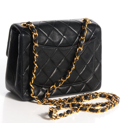 Chanel Lambskin Quilted Mini Square Flap Black 3 of 9