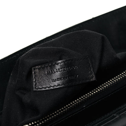 Saint Laurent Calfskin Y Quilted Monogram Medium Loulou Chain Satchel Black 7 of 9