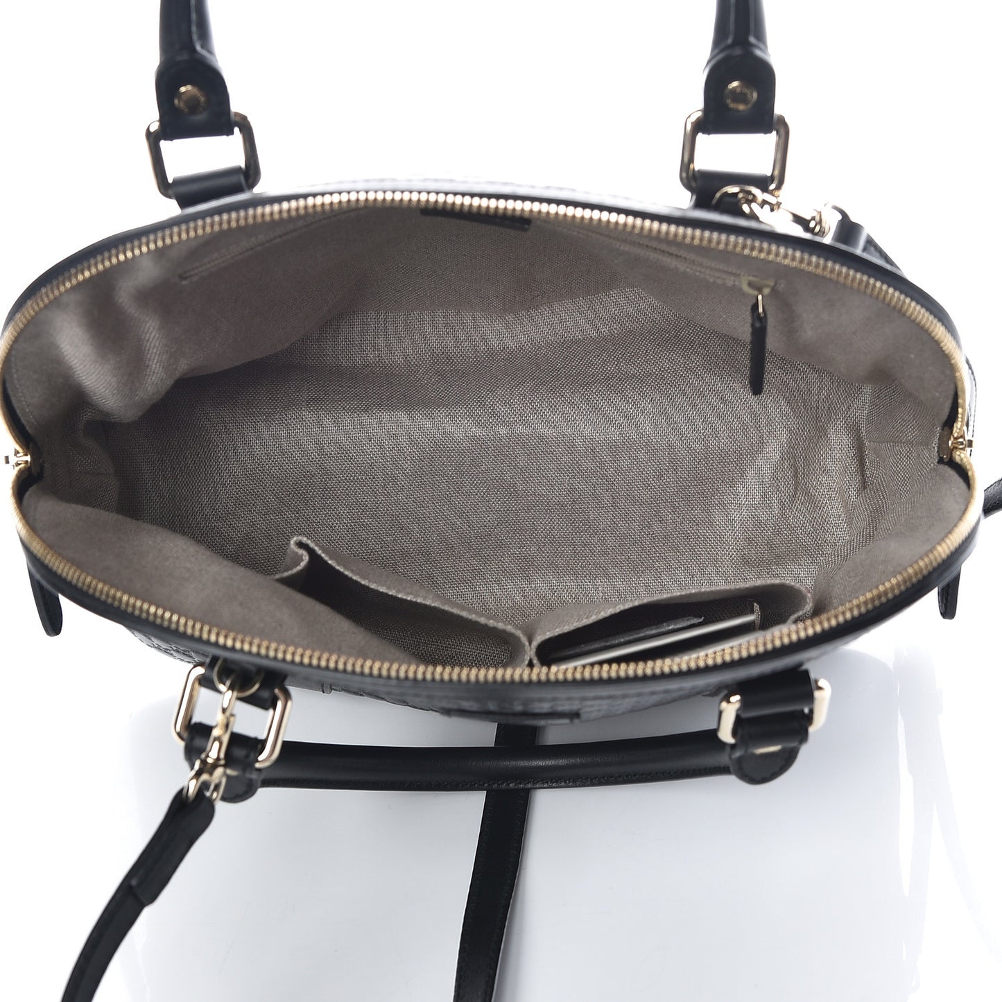 Microguccissima Medium Dome Bag Black